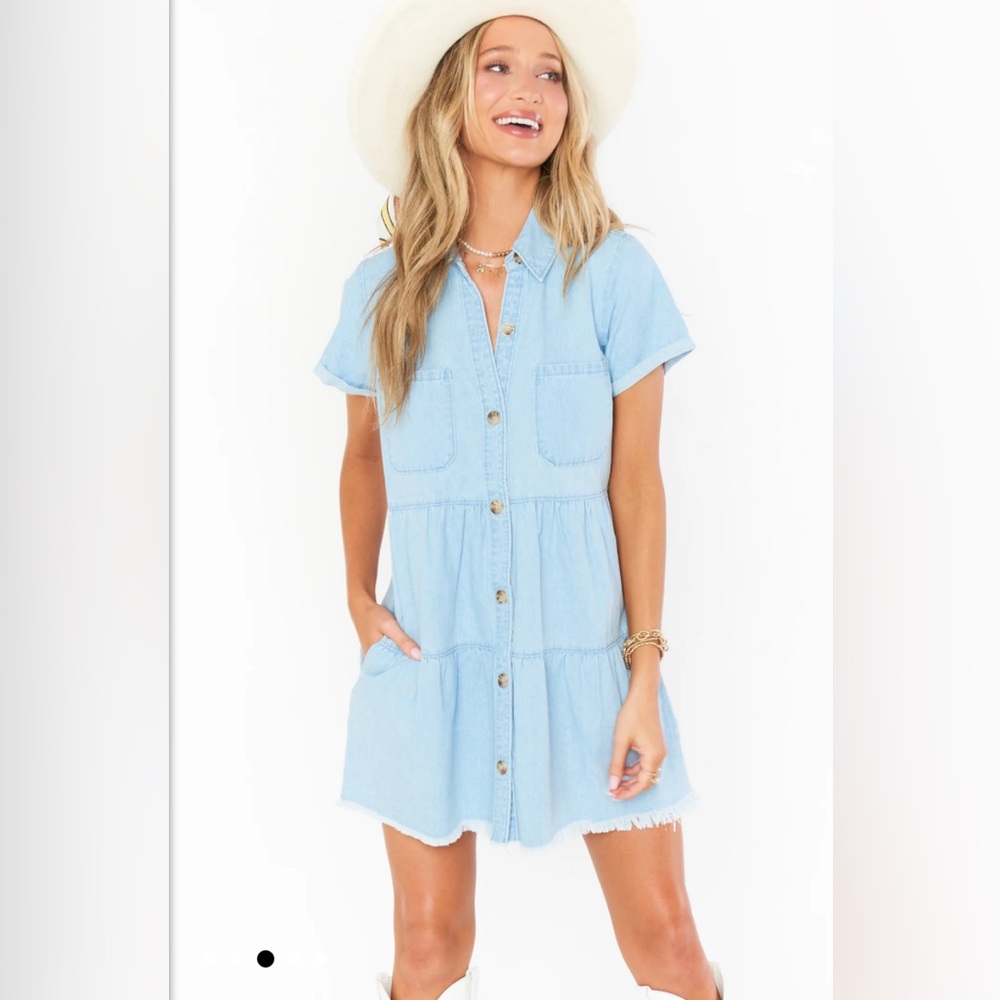 Show Me Your MuMu Birmingham Dress in Clear Skies